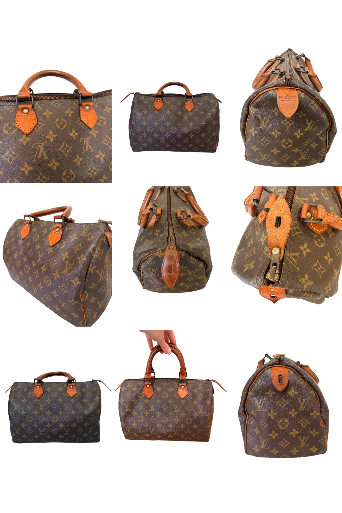 Louis Vuitton Monogram Speedy 30 | Early 1980s | Eclair Zipper