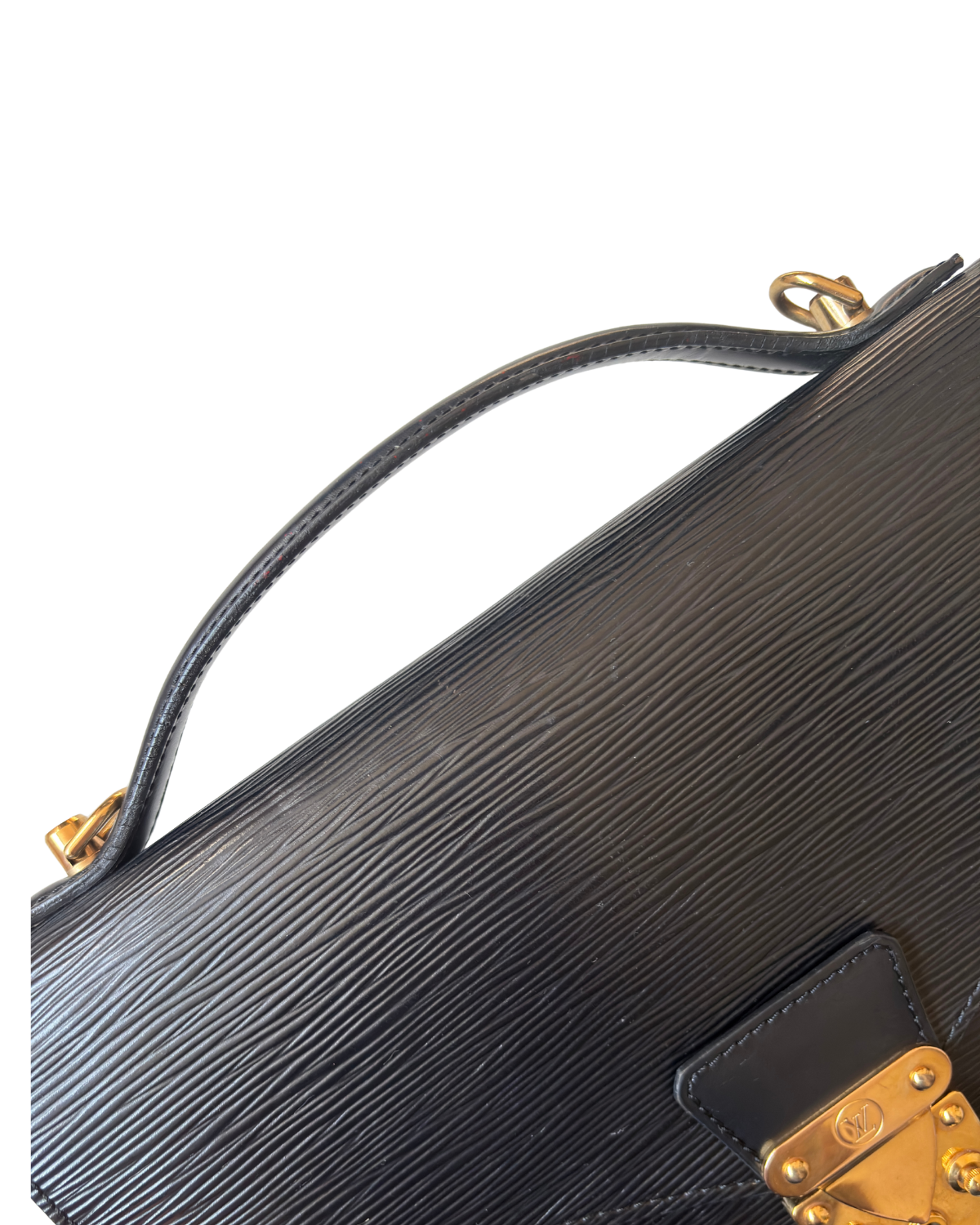 Vintage Louis Vuitton Black Epi Marceau Handbag (1994) Generic Chain / Strap Included