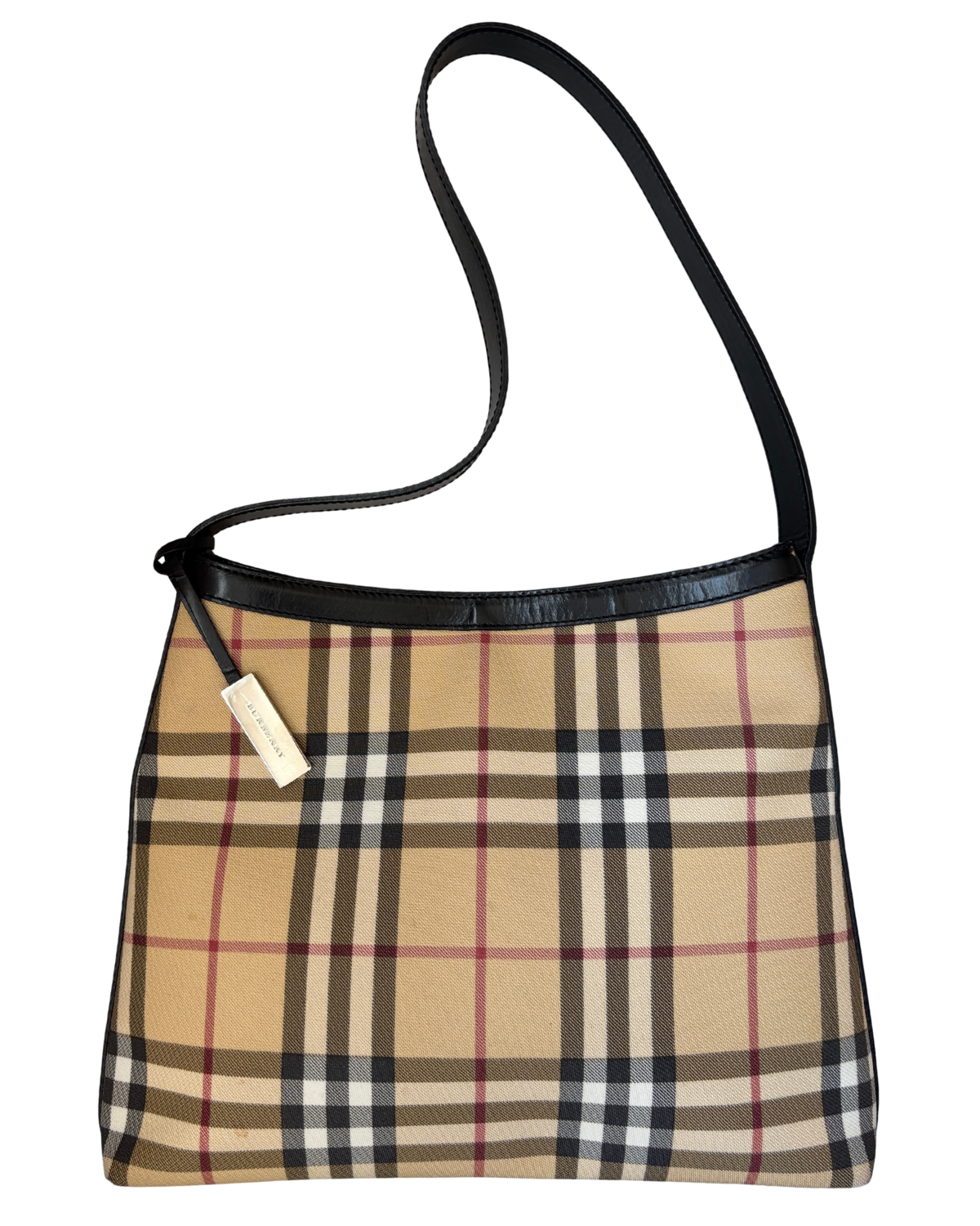 Burberry Vintage Haymarket Check Shoulder Bag