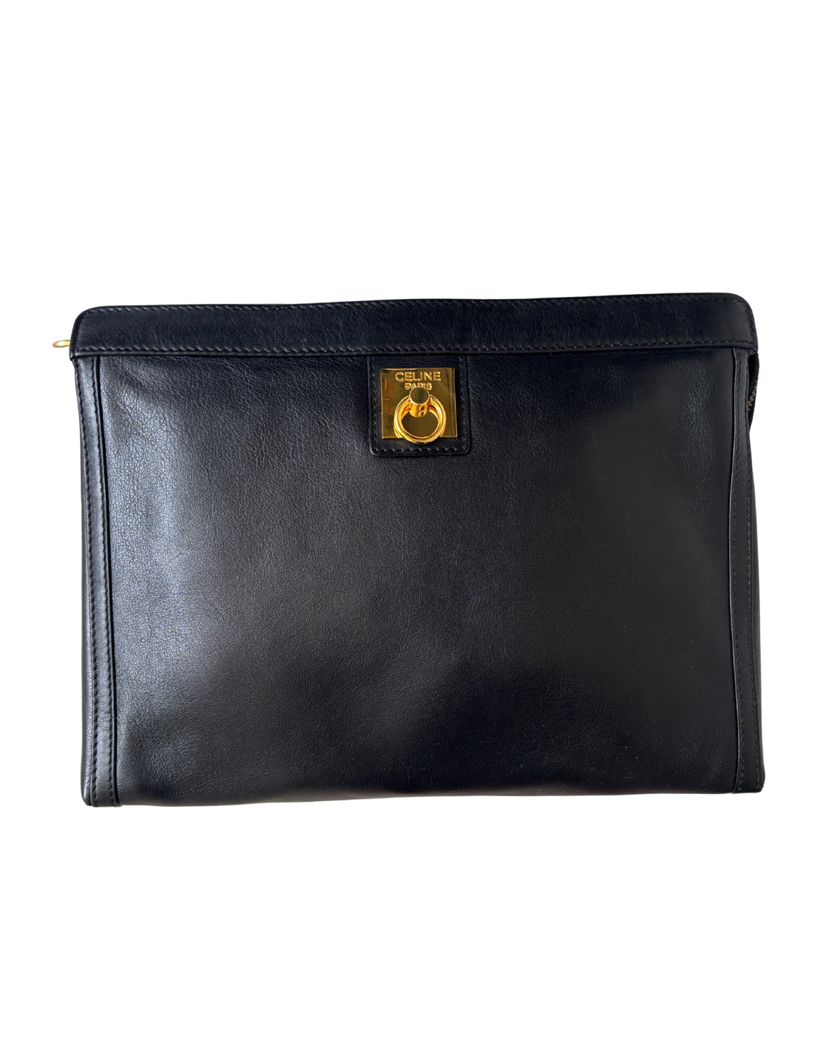 CELINE Black Leather Clutch (2003)