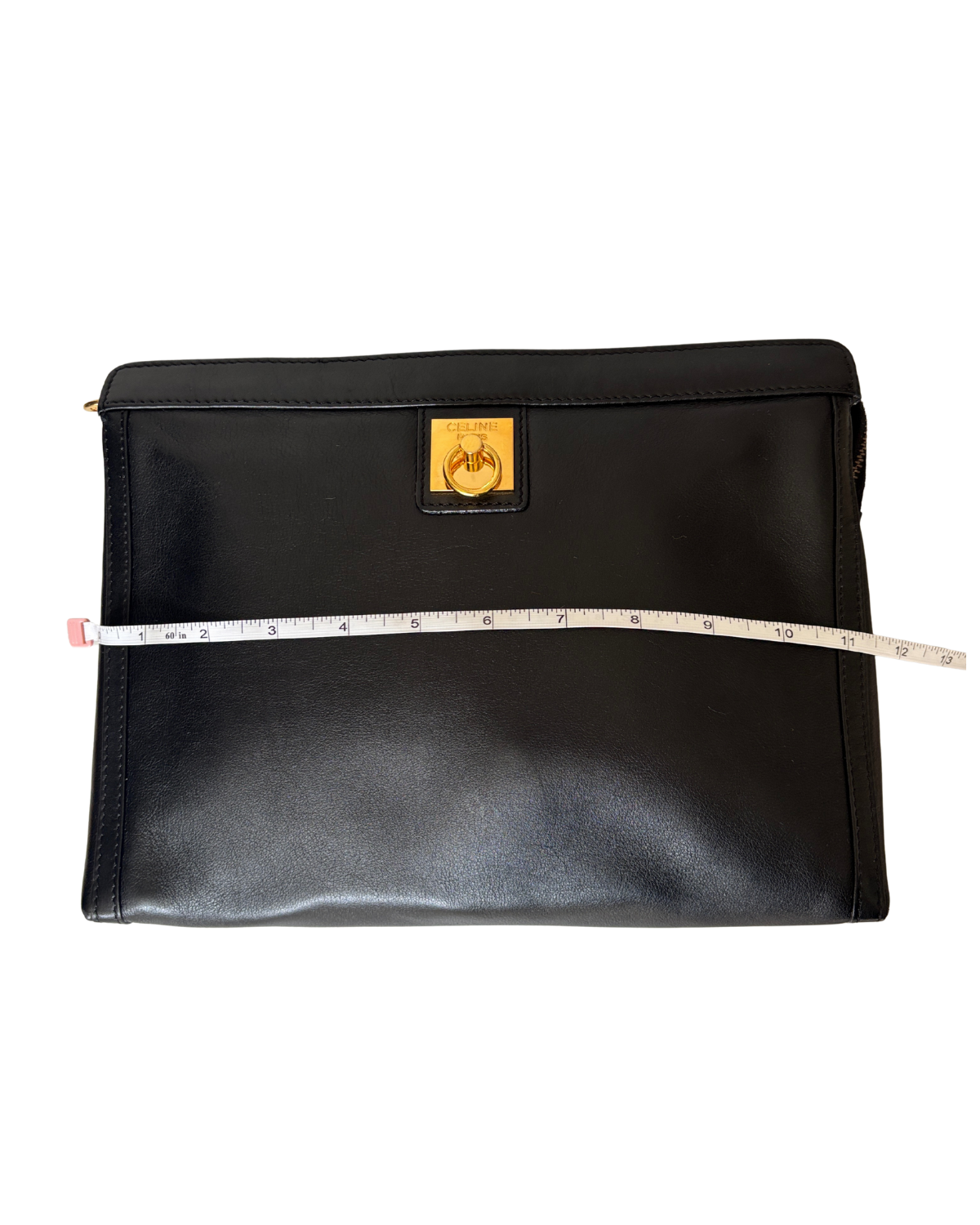CELINE Black Leather Clutch (2003)