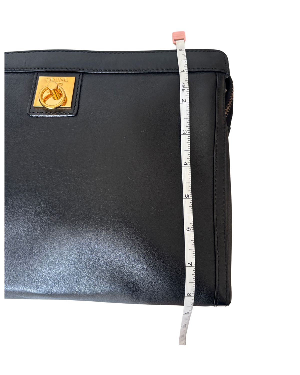 CELINE Black Leather Clutch (2003)