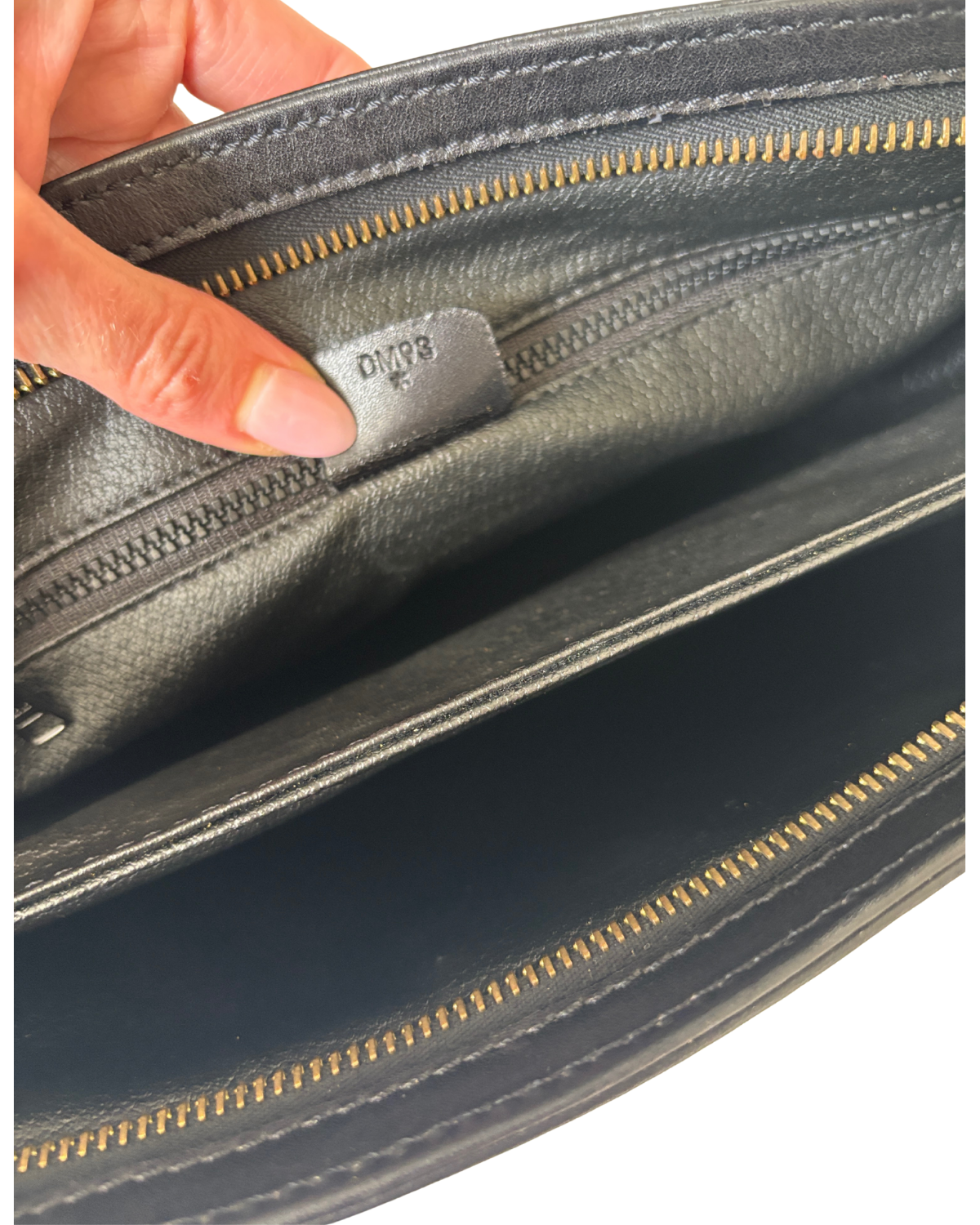 CELINE Black Leather Clutch (2003)
