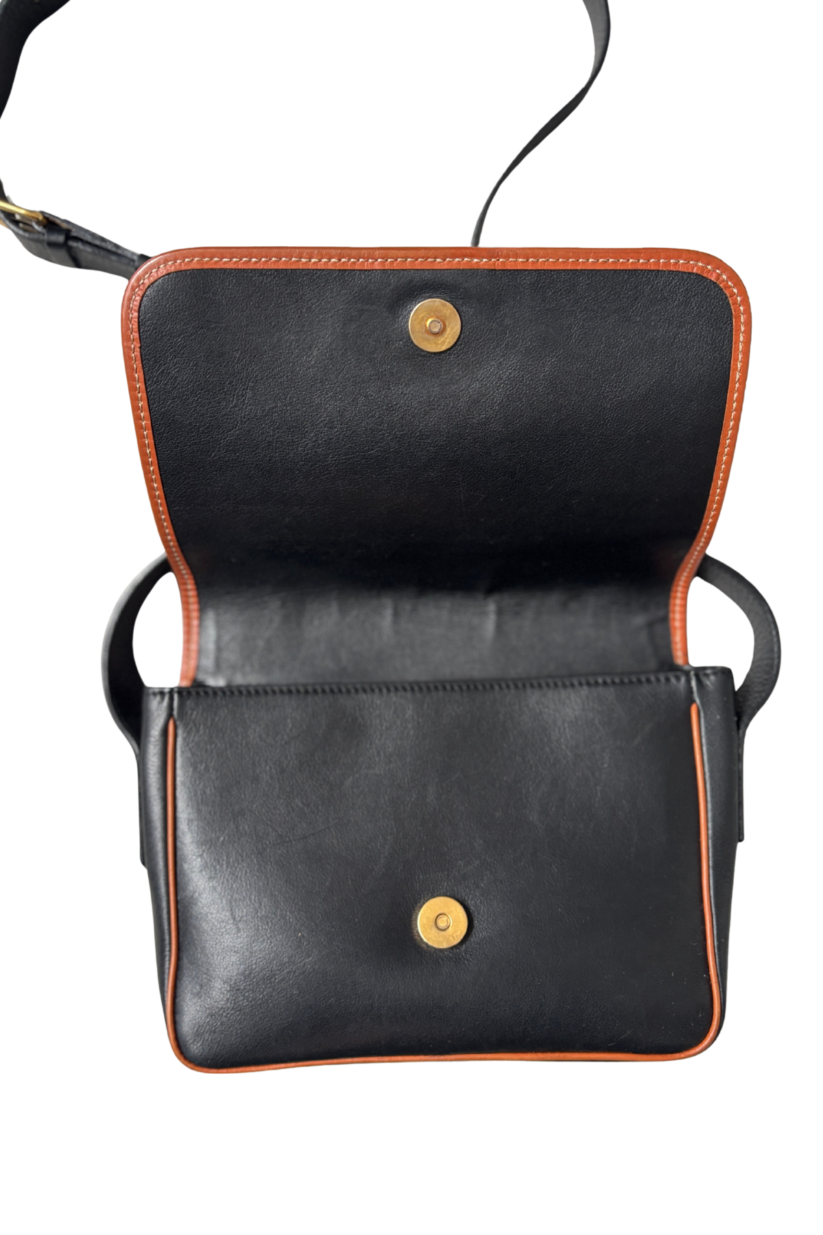 CELINE Vintage Black Box Leather Crossbody