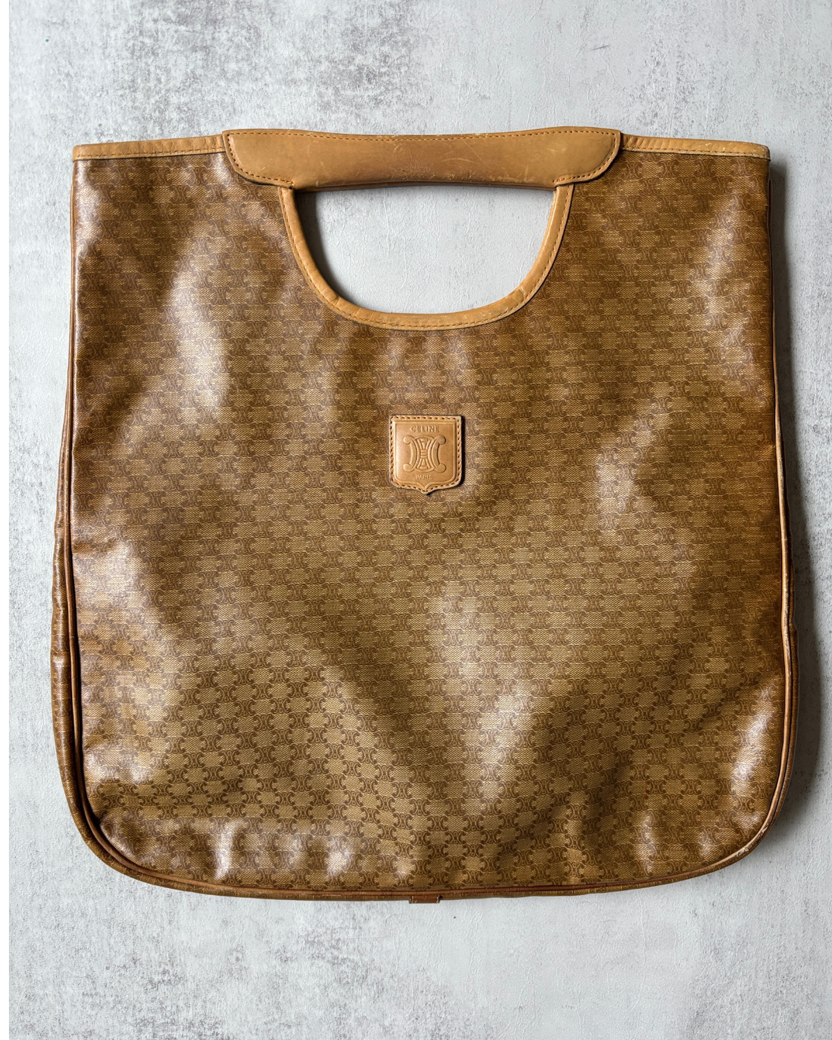 Céline Macadam Coated Canvas Top Handle Shopper Tote