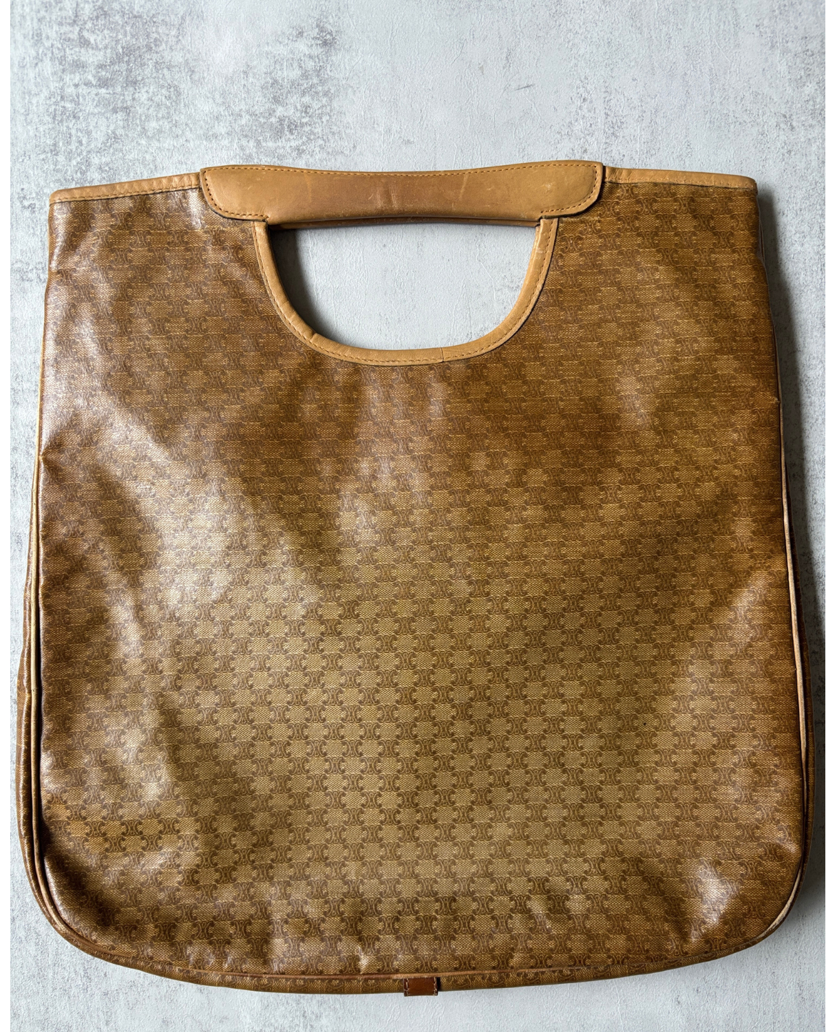 Céline Macadam Coated Canvas Top Handle Shopper Tote