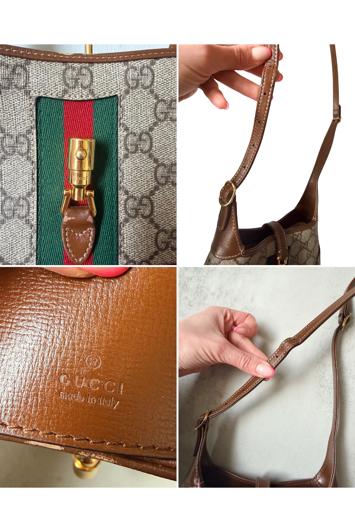 GUCCI GG Supreme Canvas Jackie 1961 Mini 2in1 Bag