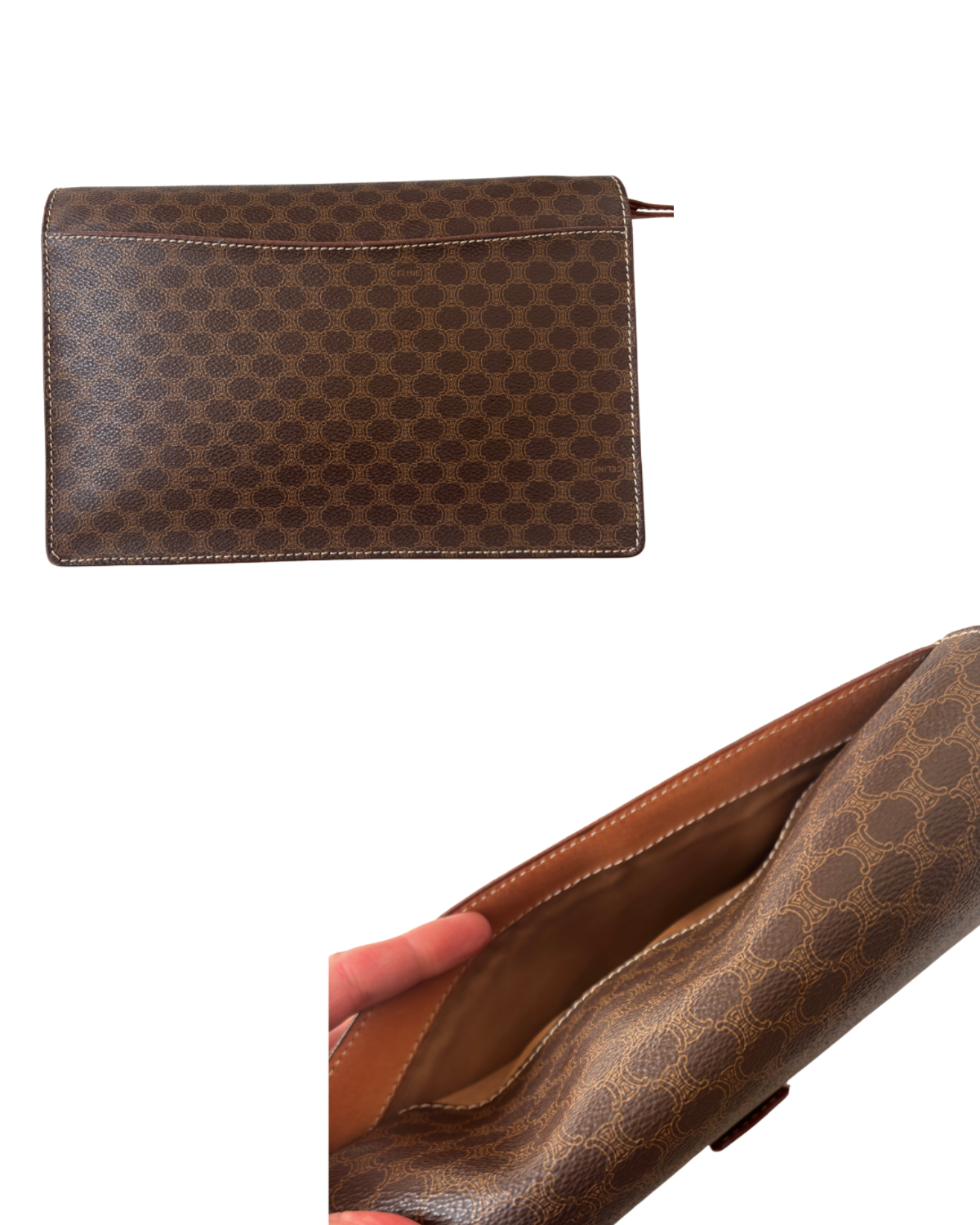 Vintage Celine Macadam Clutch Wristlet