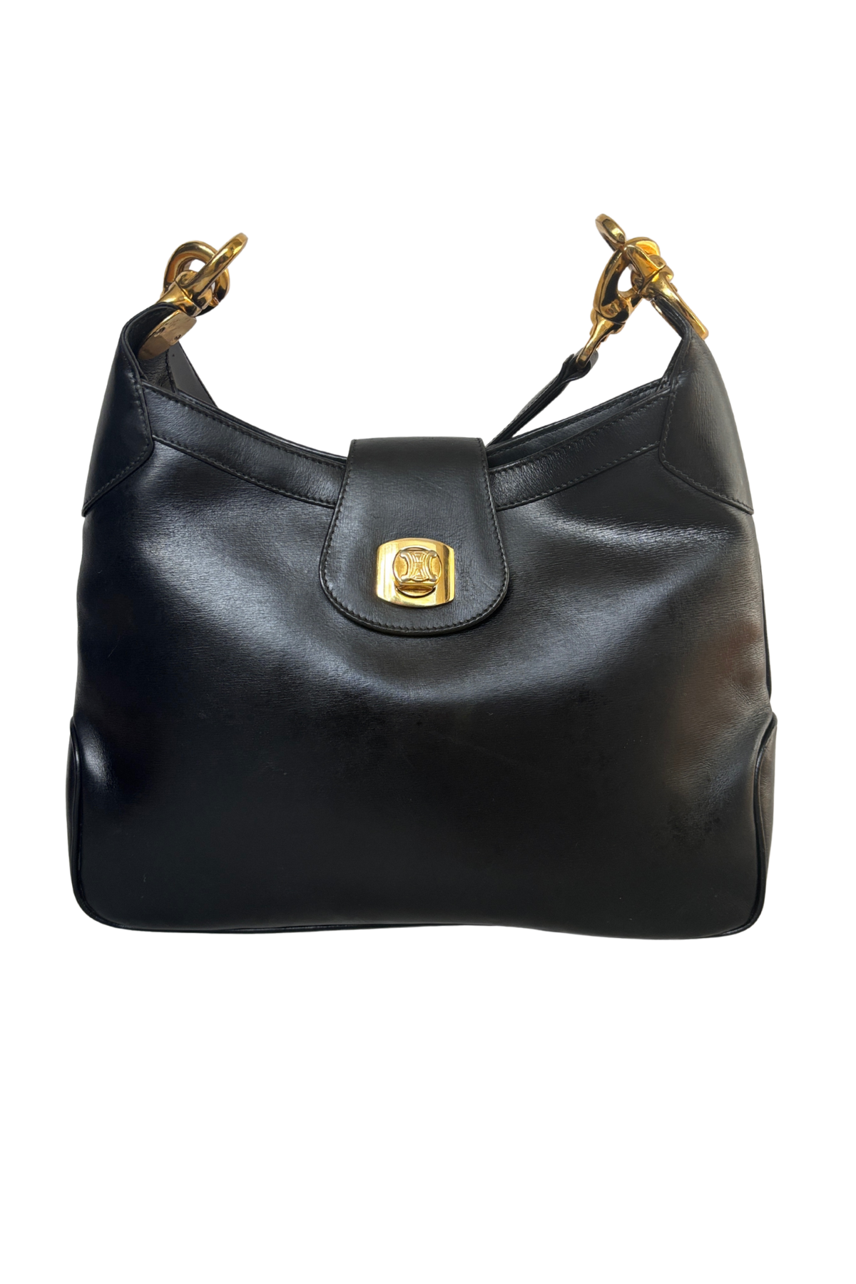 Vintage Céline Blason Turn Lock Shoulder Bag (1990s)