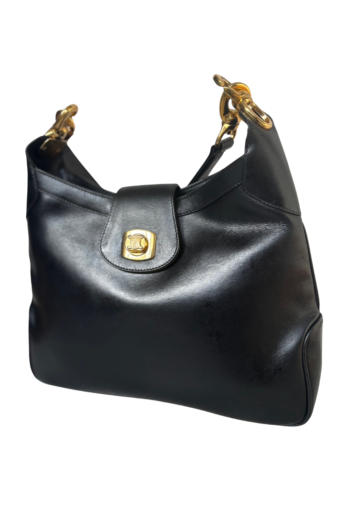 Vintage Céline Blason Turn Lock Shoulder Bag (1990s)