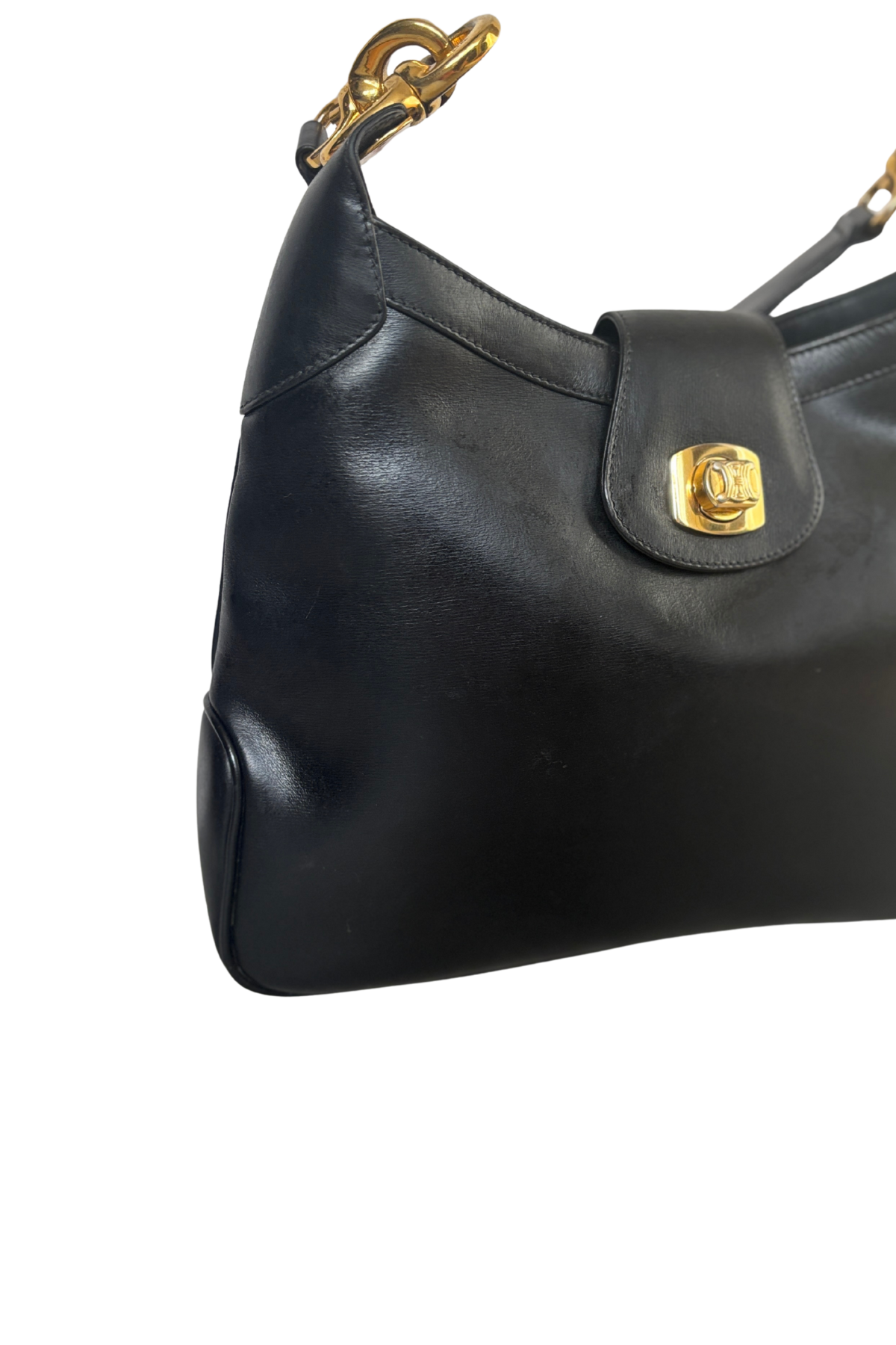 Vintage Céline Blason Turn Lock Shoulder Bag (1990s)