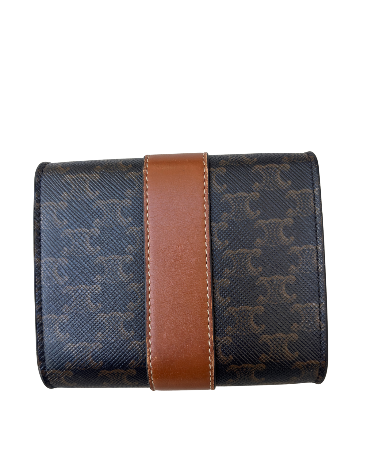 Celine Tan Triomphe Canvas Small Trifold Wallet
