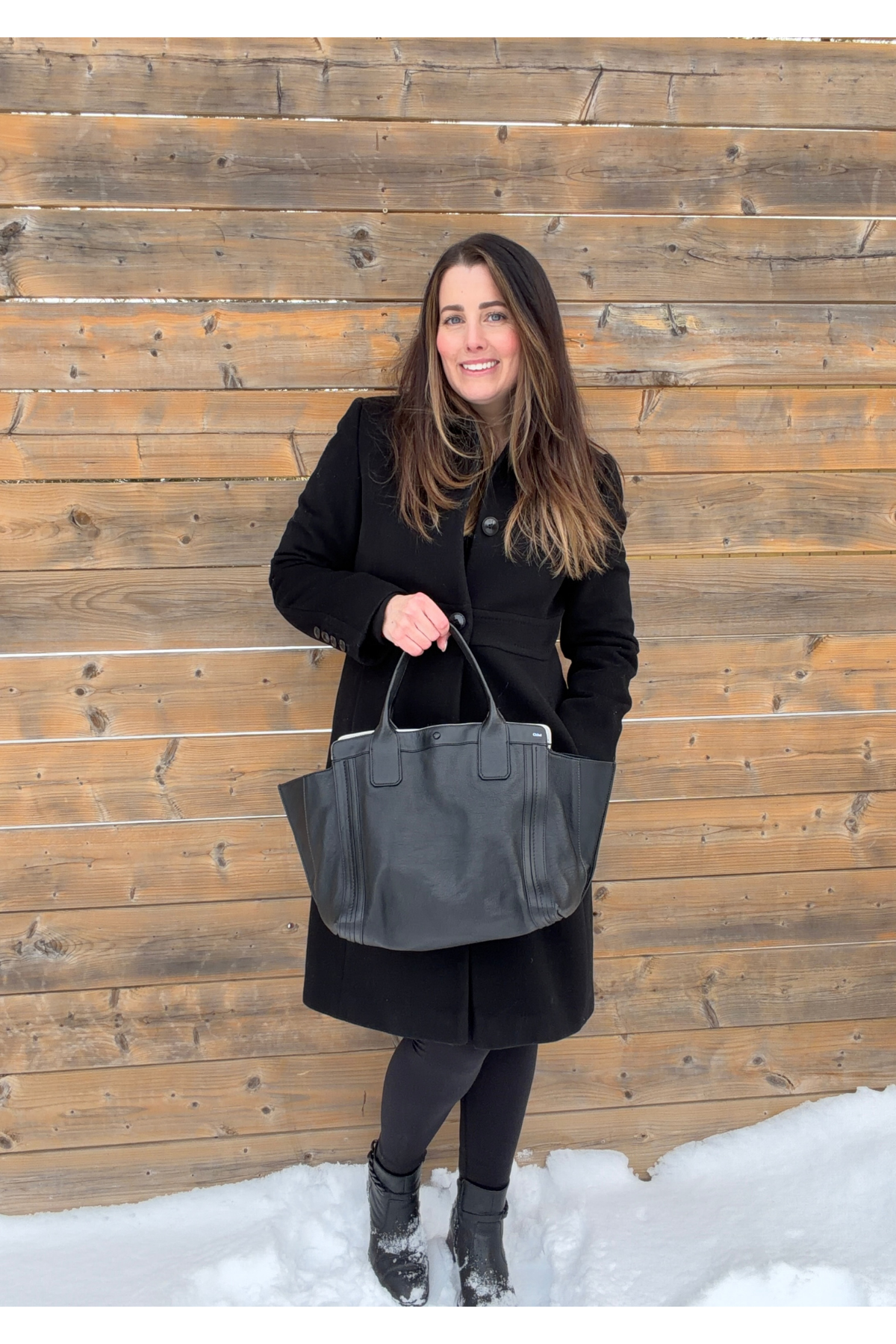 Chloé Alison Black Leather Small Tote