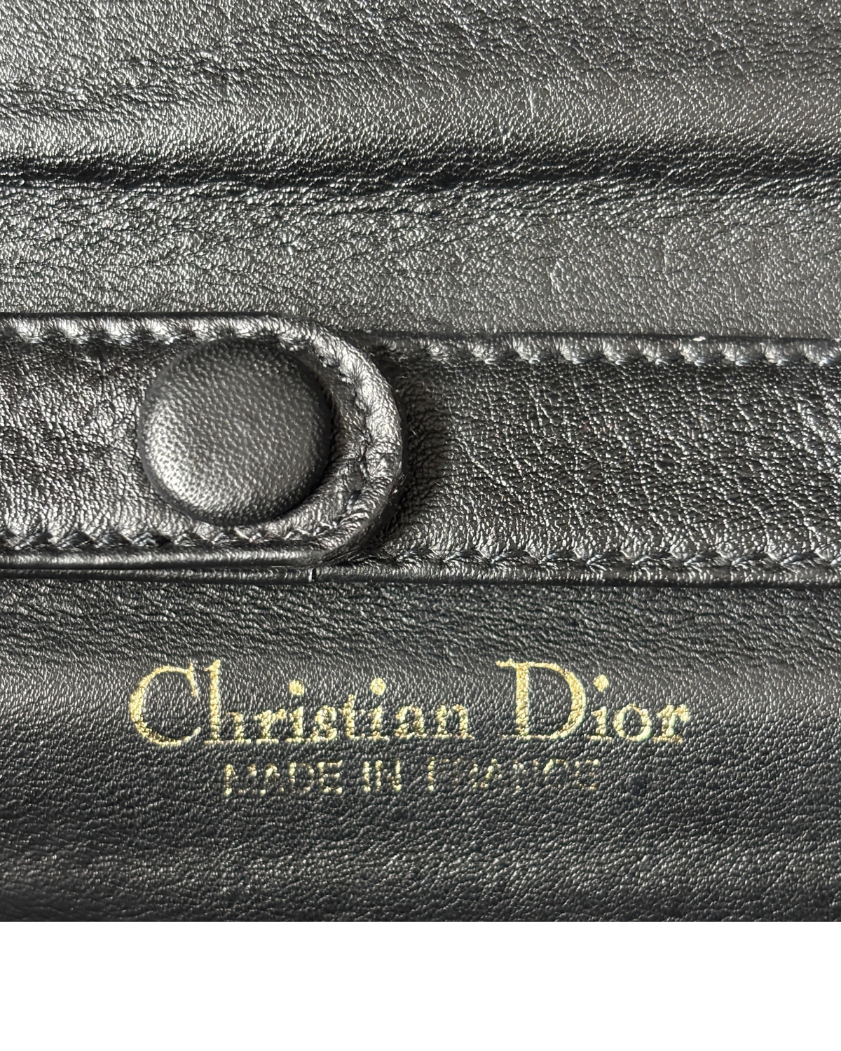 Dior (RARE) Leather Embossed Dior Clutch / Shoulder Bag