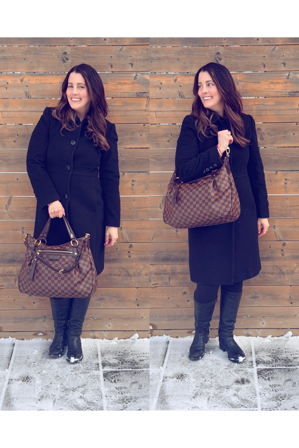 Louis Vuitton Damier Ebene Evora MM Shoulder Bag (2011)