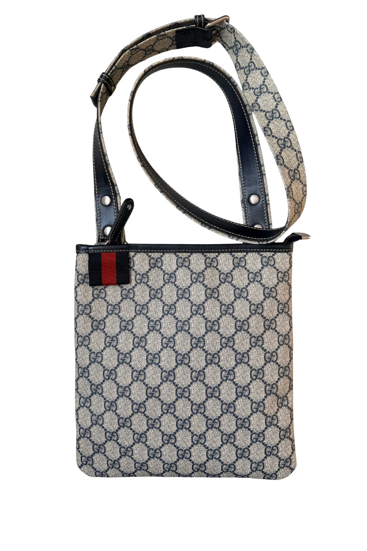 GUCCI GG Navy Supreme Crossbody Bag