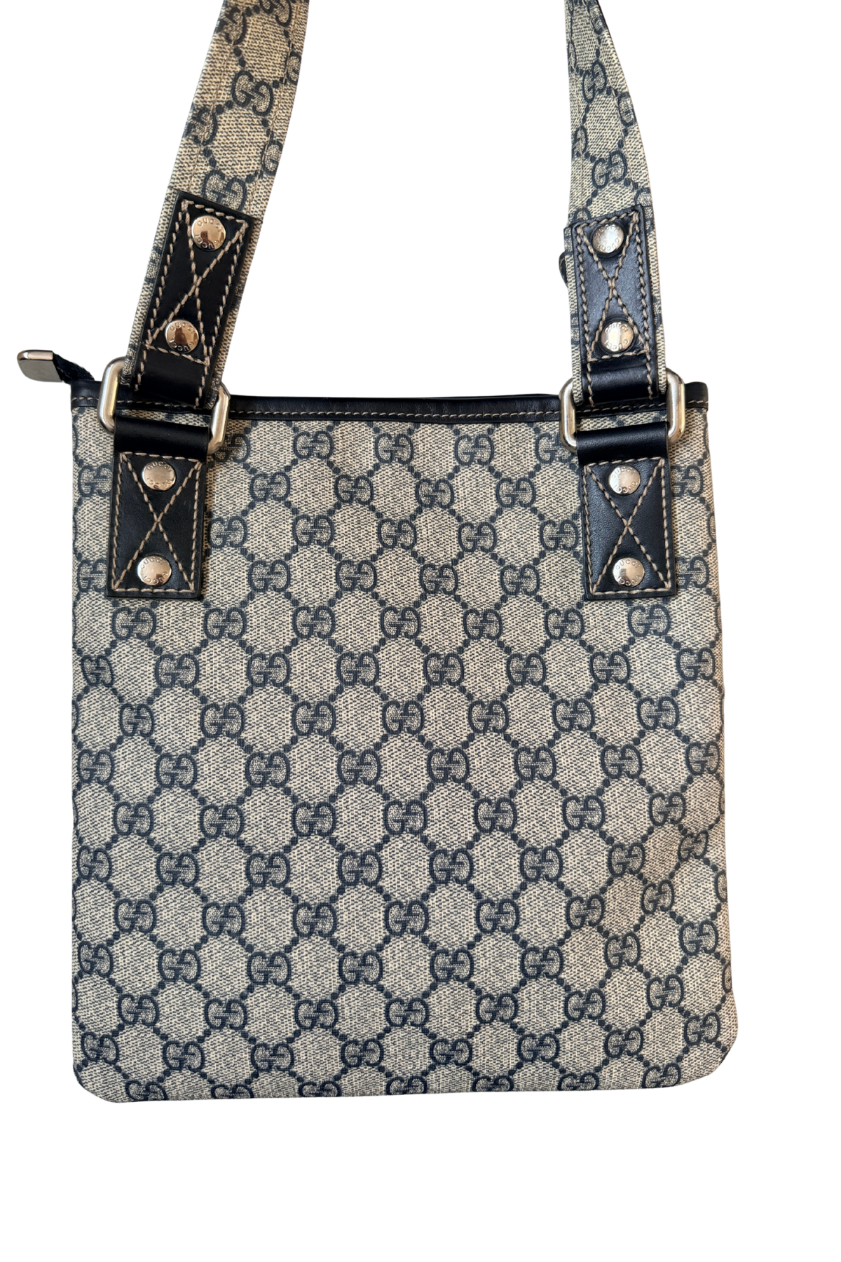 GUCCI GG Navy Supreme Crossbody Bag