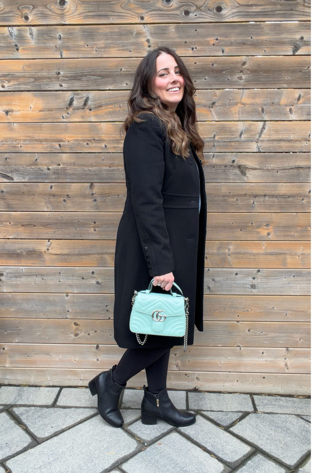 Gucci GG Pastel Mint Marmont Mini Top Handle Bag