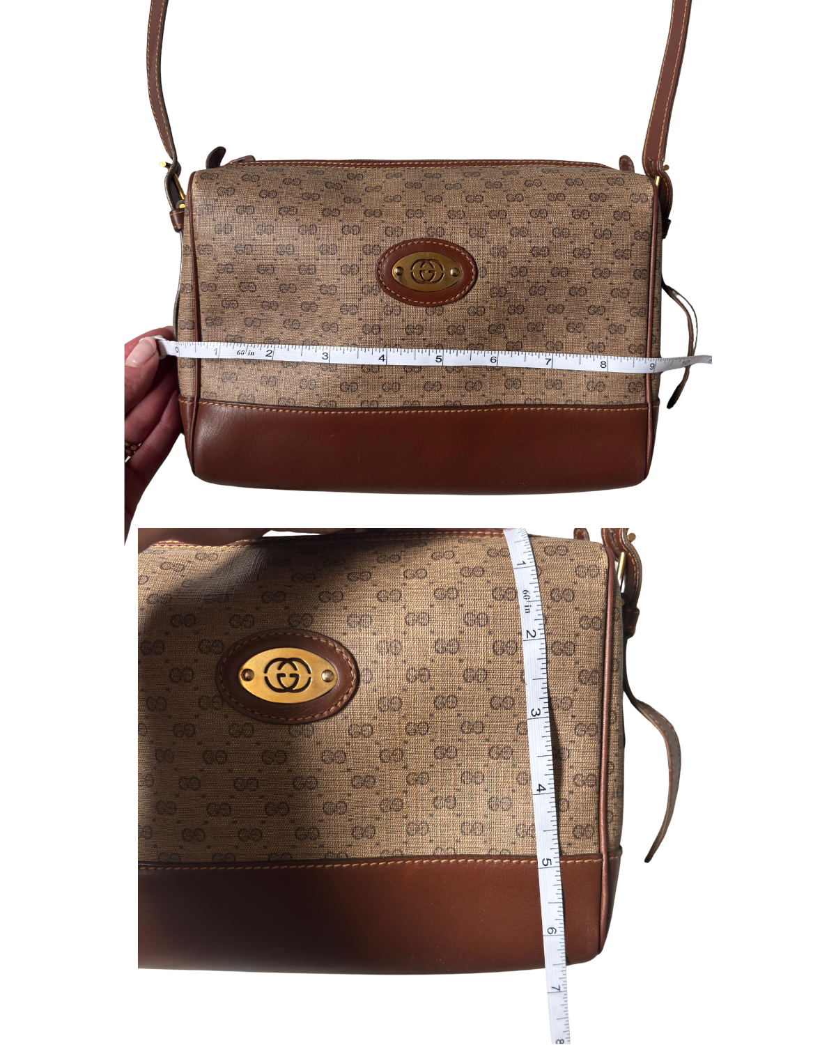 Gucci Brown Supreme GG Monogram Shoulder Bag
