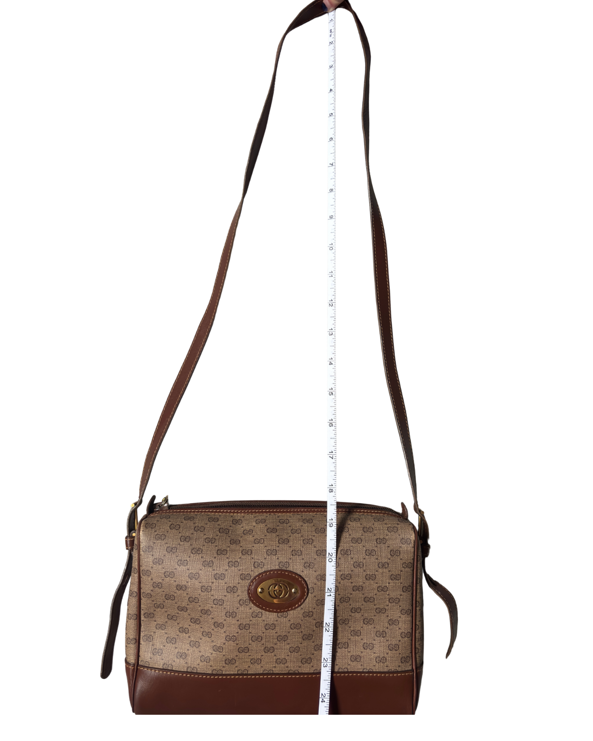 Gucci Brown Supreme GG Monogram Shoulder Bag