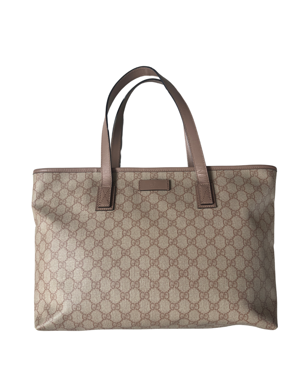 Gucci GG Supreme Canvas Dusty Pink Tote