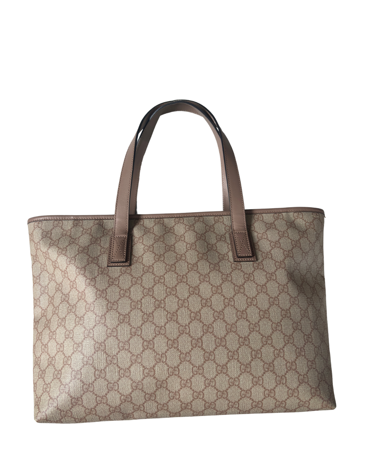 Gucci GG Supreme Canvas Dusty Pink Tote