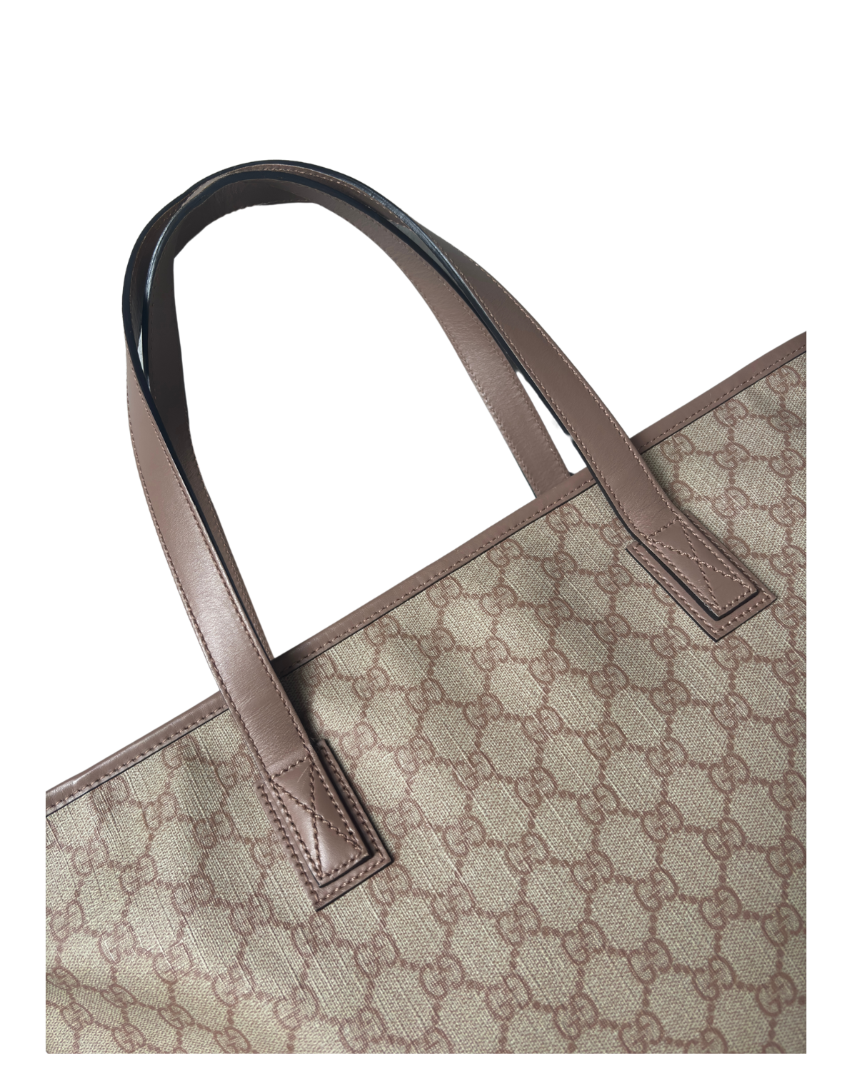 Gucci GG Supreme Canvas Dusty Pink Tote