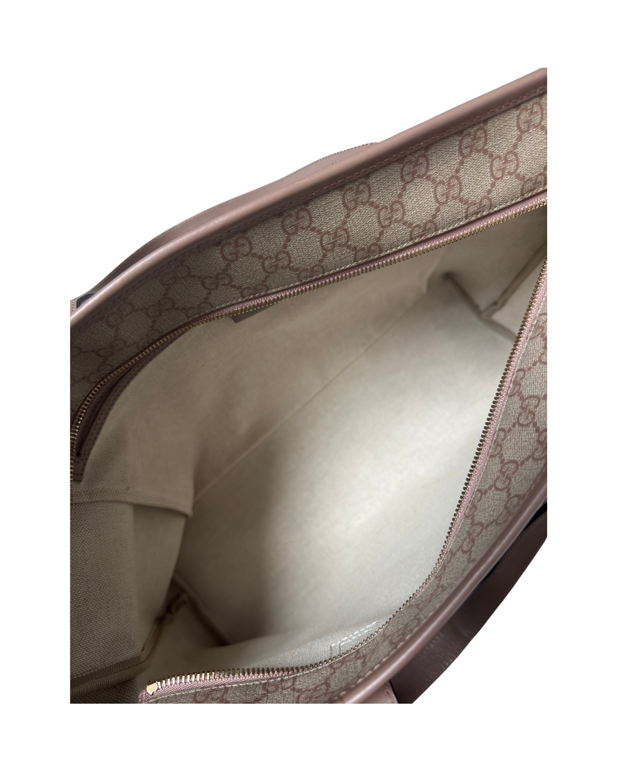 Gucci GG Supreme Canvas Dusty Pink Tote