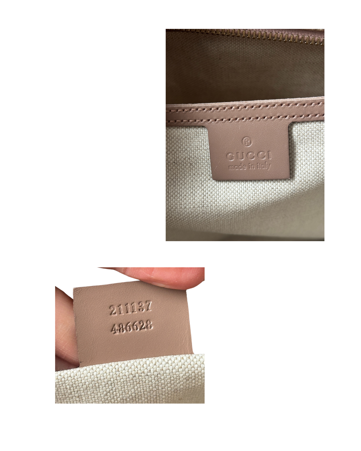 Gucci GG Supreme Canvas Dusty Pink Tote