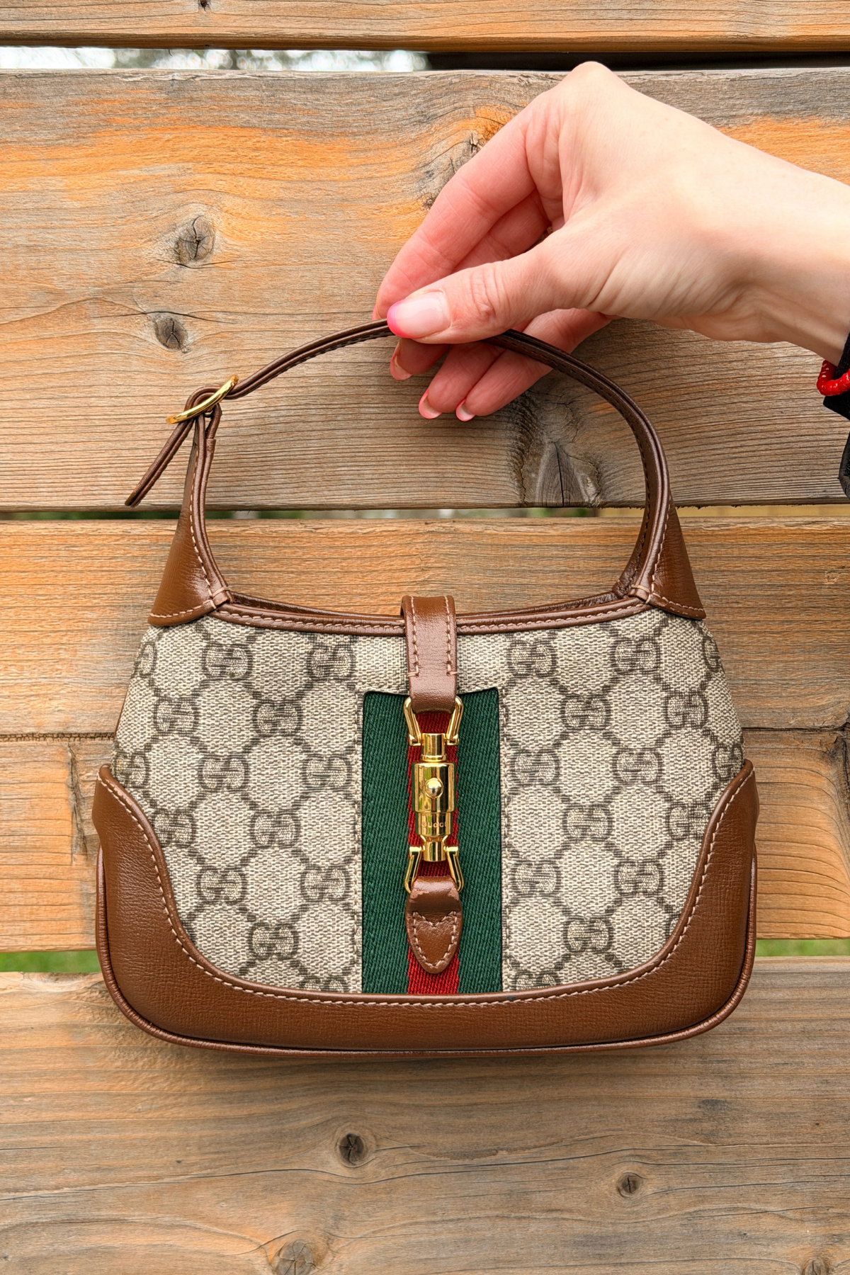 GUCCI GG Supreme Canvas Jackie 1961 Mini 2in1 Bag