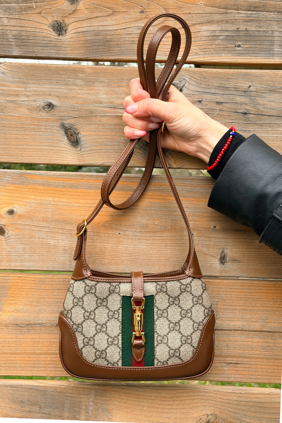 GUCCI GG Supreme Canvas Jackie 1961 Mini 2in1 Bag