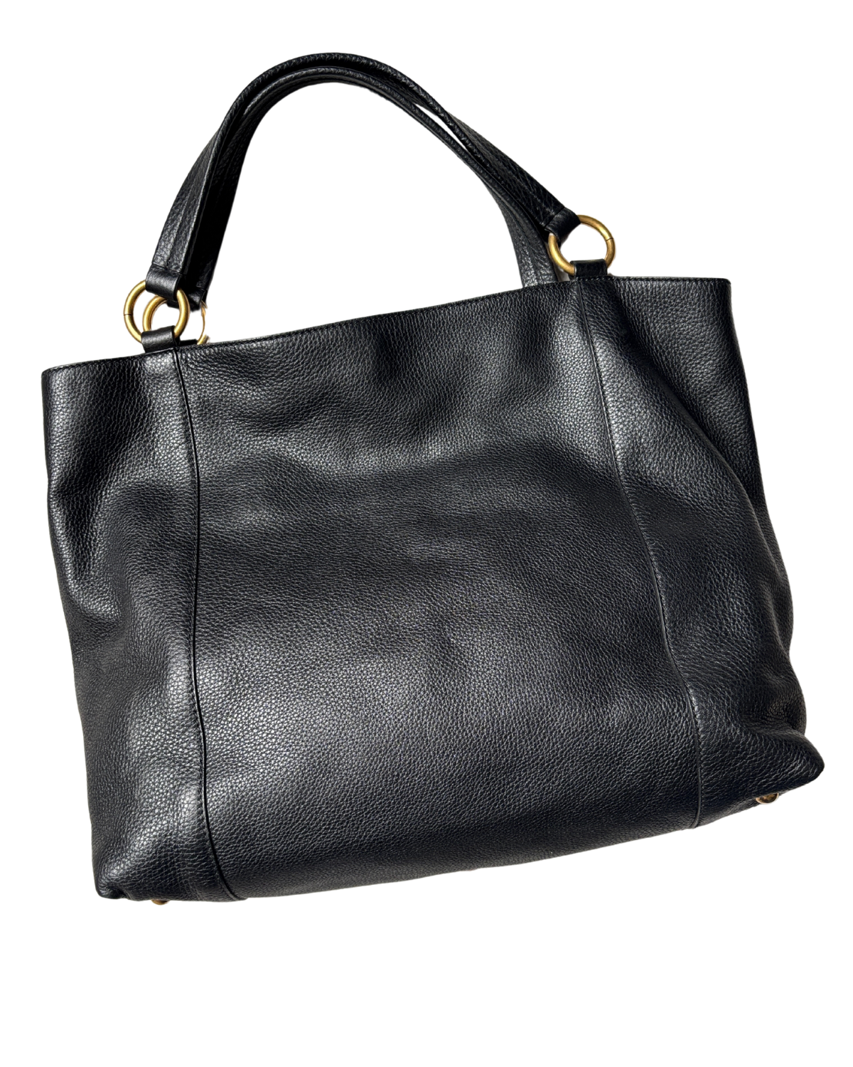 GUCCI Pebbled Calfskin Tote Bag