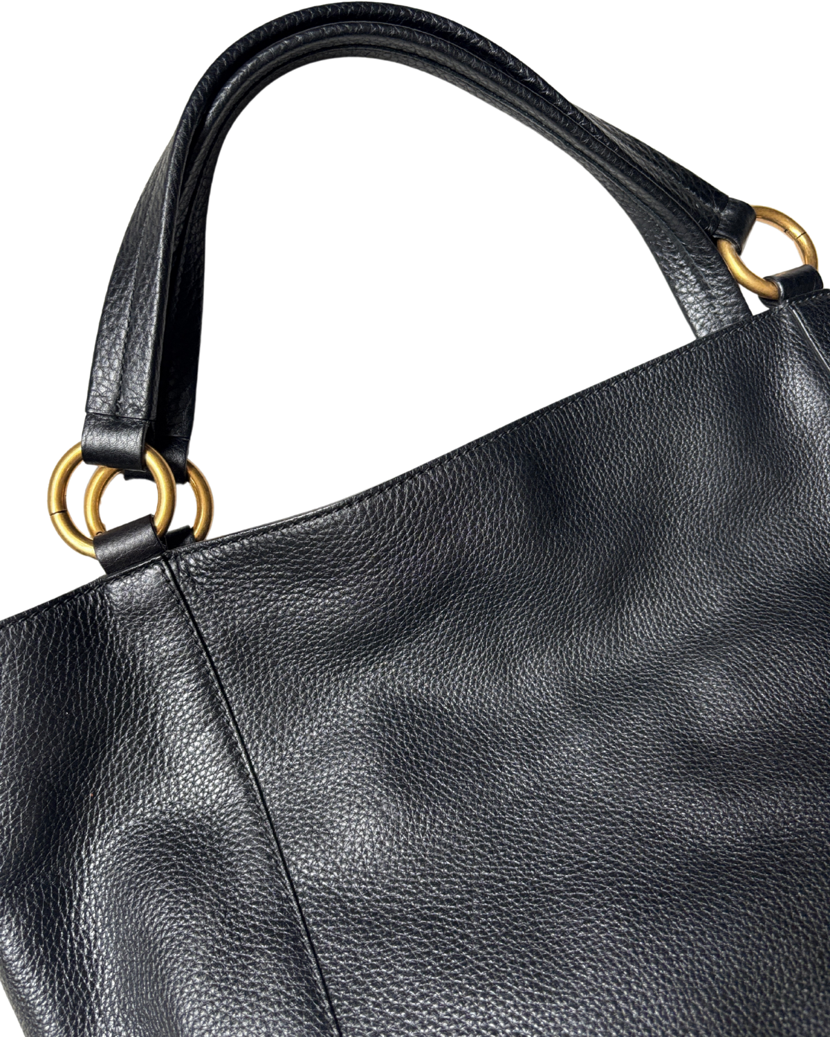 GUCCI Pebbled Calfskin Tote Bag