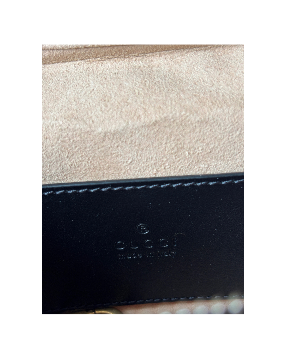 Gucci Mini Calfskin GG Marmont Top Handle Vanity Bag