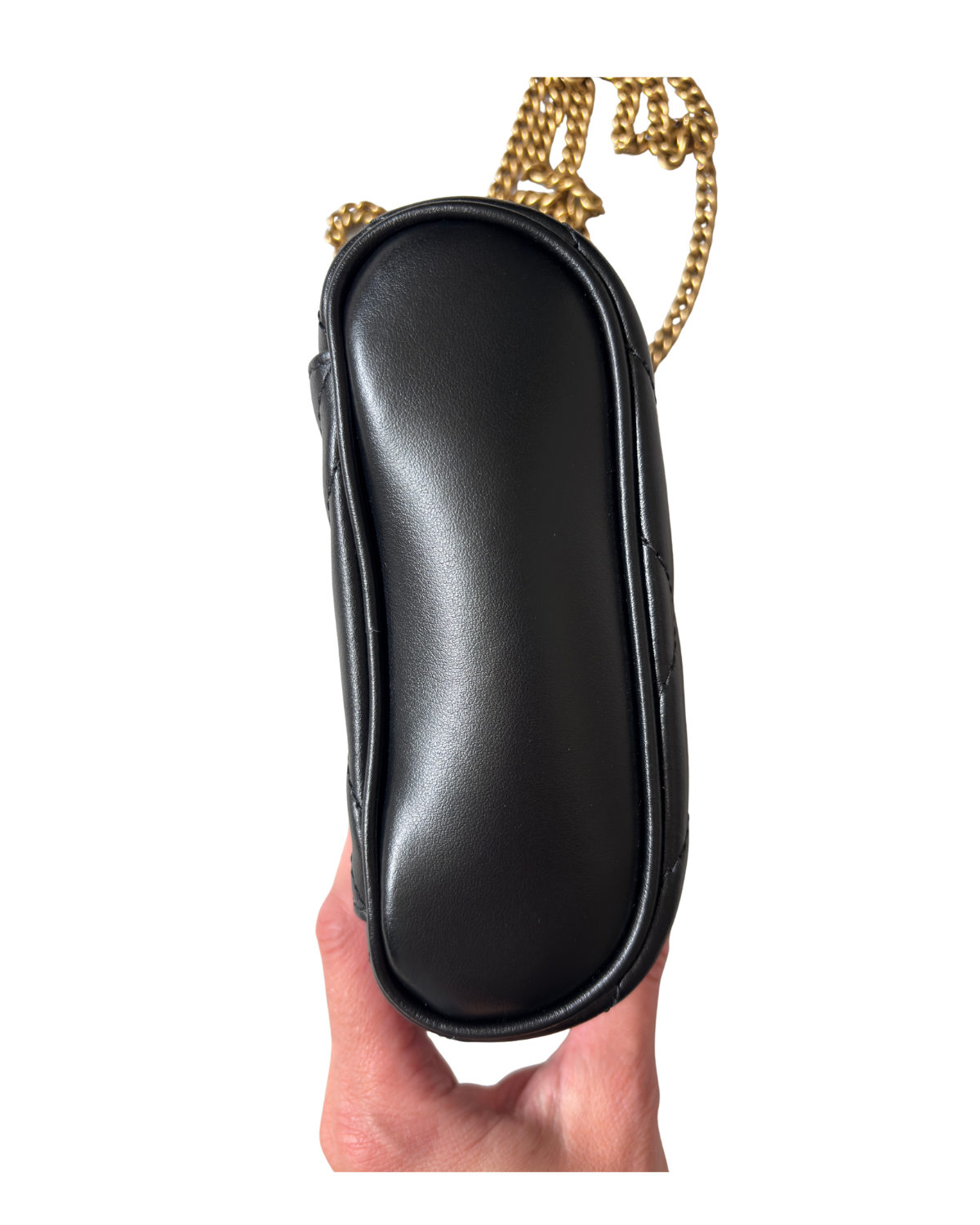 Gucci Mini Calfskin GG Marmont Top Handle Vanity Bag