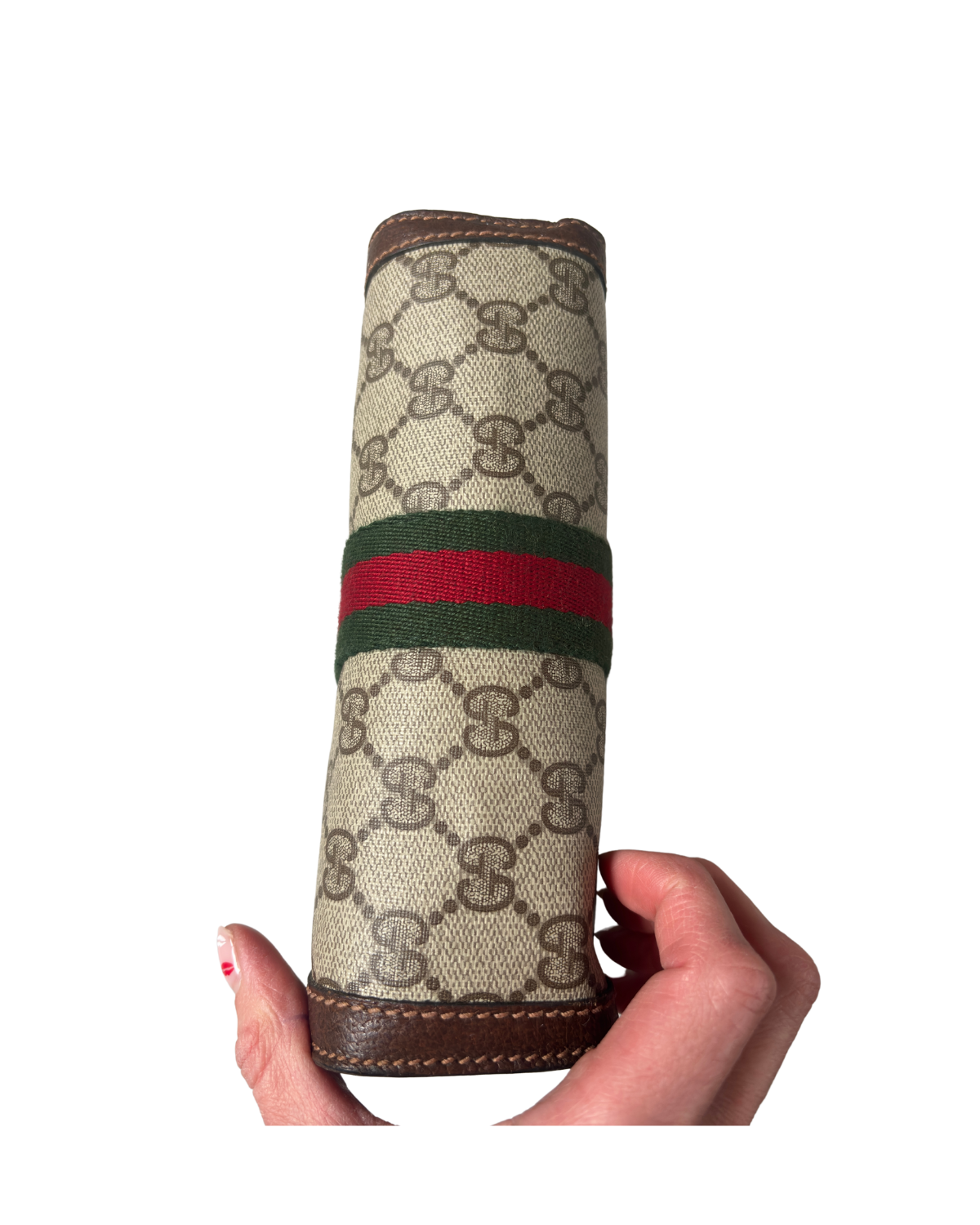 Gucci Vintage Parfums GG Supreme Coated Canvas Clutch