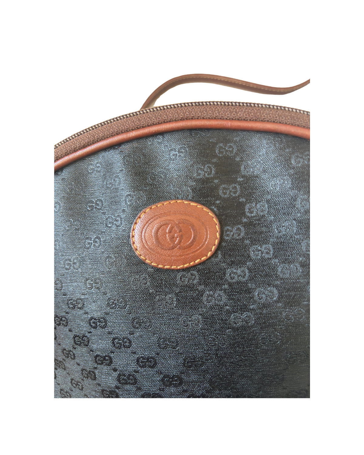 Gucci Vintage Micro GG Web Oval Crossbody