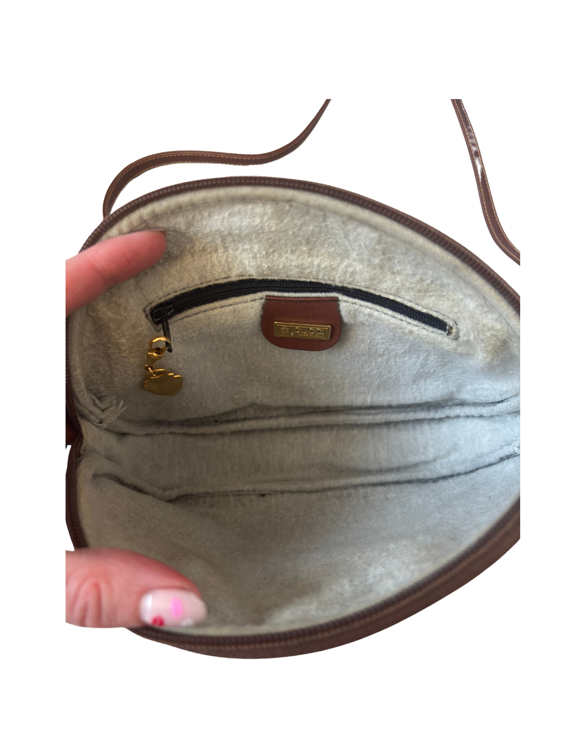 Gucci Vintage Micro GG Web Oval Crossbody
