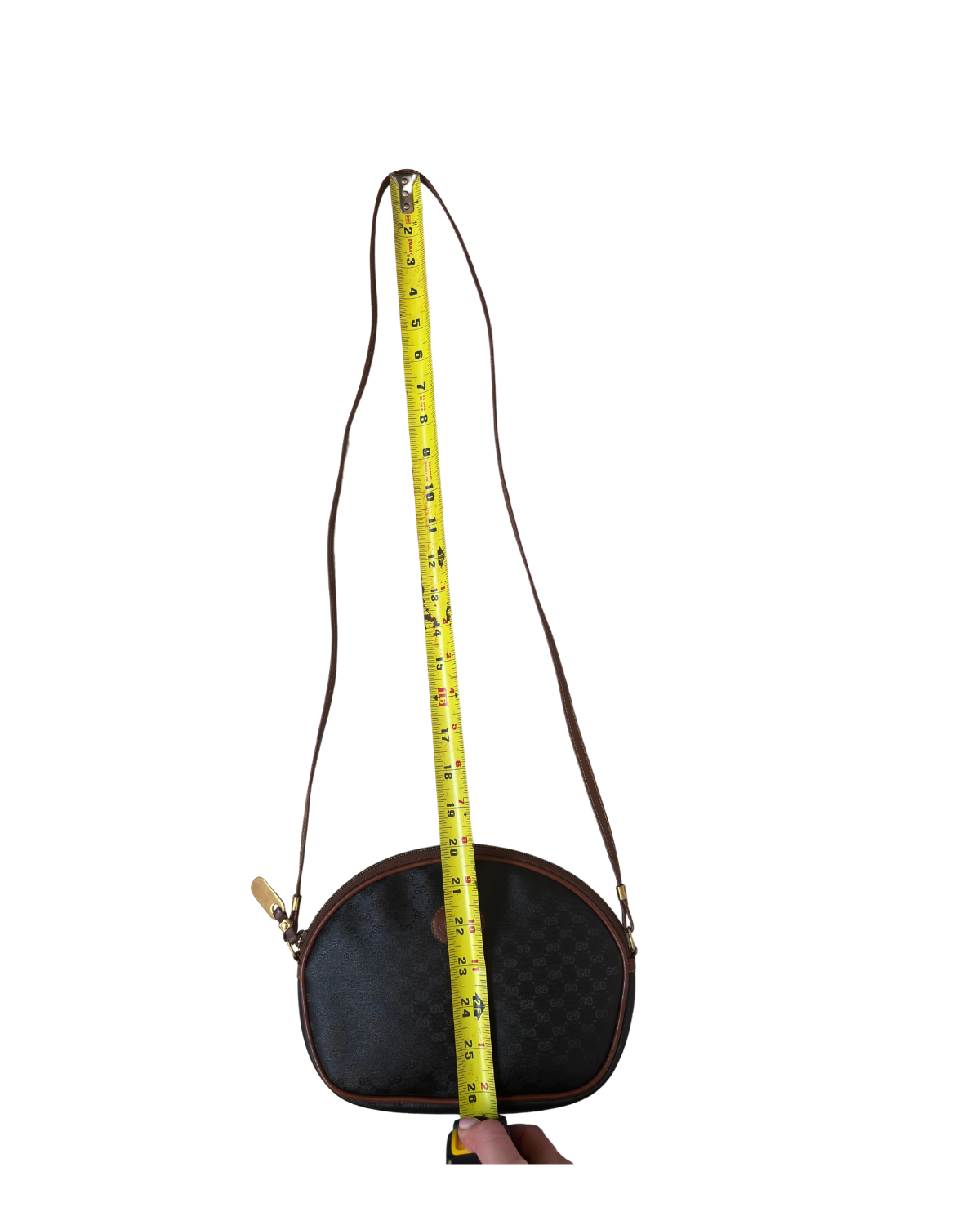 Gucci Vintage Micro GG Web Oval Crossbody