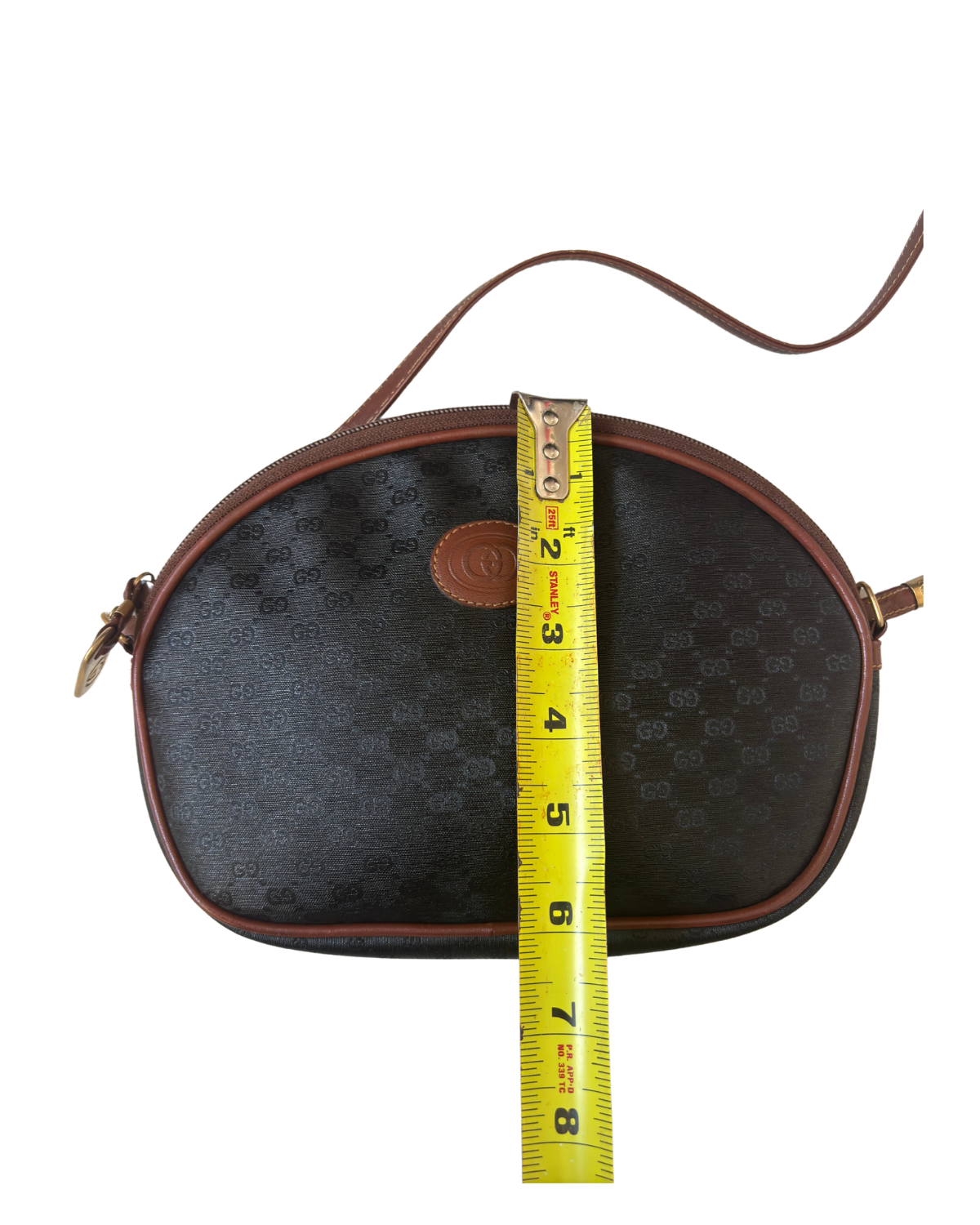 Gucci Vintage Micro GG Web Oval Crossbody