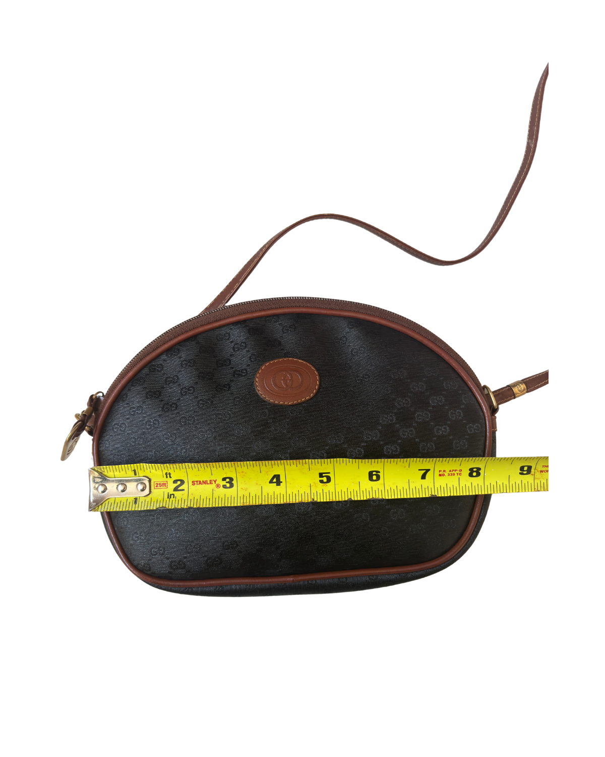 Gucci Vintage Micro GG Web Oval Crossbody