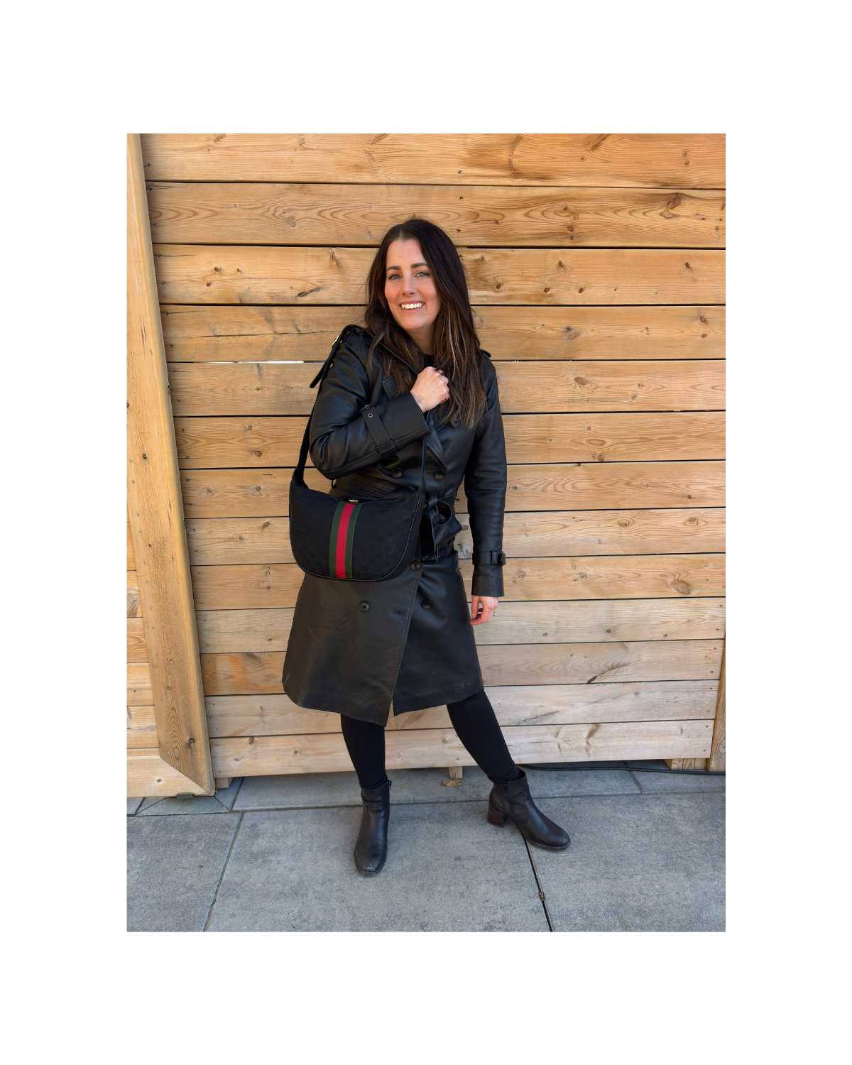 Gucci Vintage GG Web Sherry Line Canvas Shoulder Bag