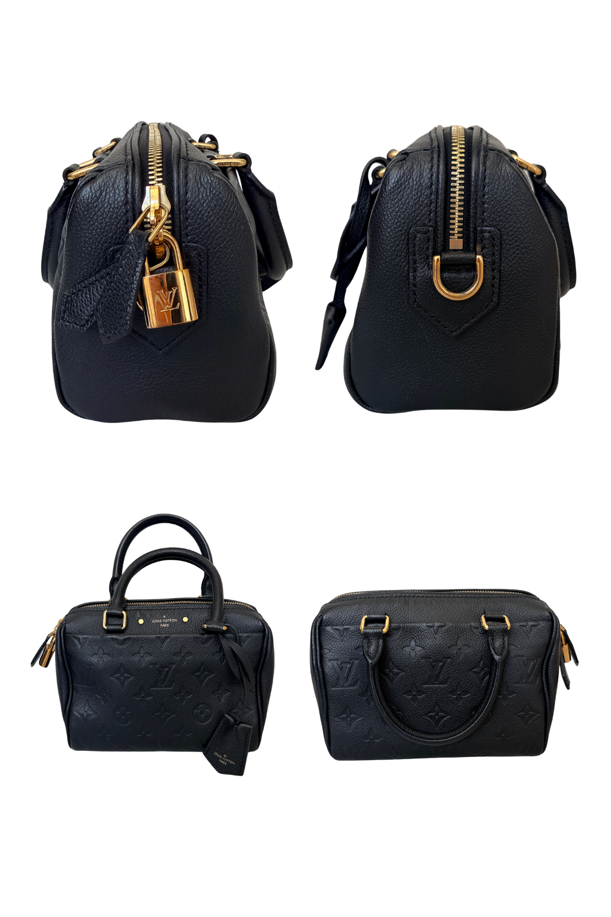 Louis Vuitton Speedy Bandoulière 20 Black Monogram Empreinte (2017)