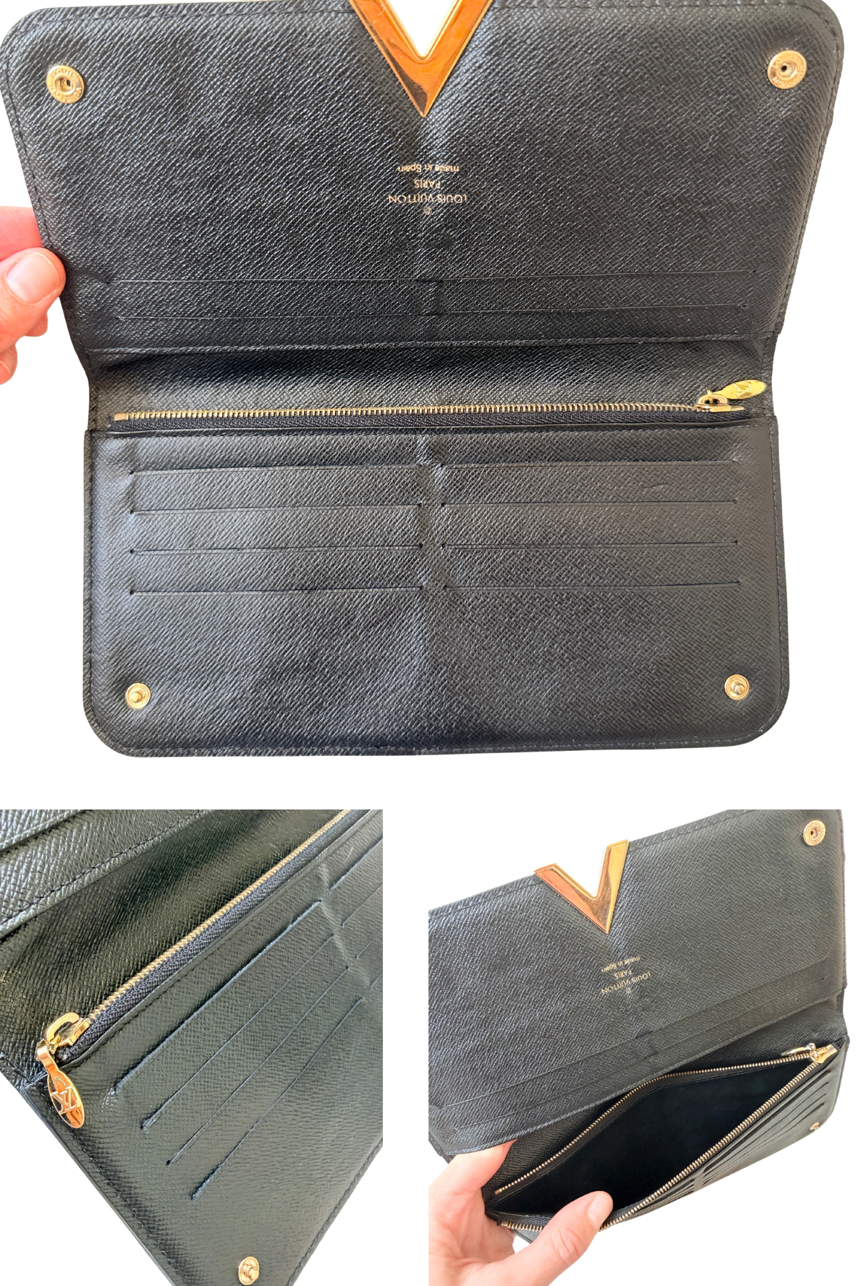 Louis Vuitton Kimono Wallet Monogram & Black Leather | 2016