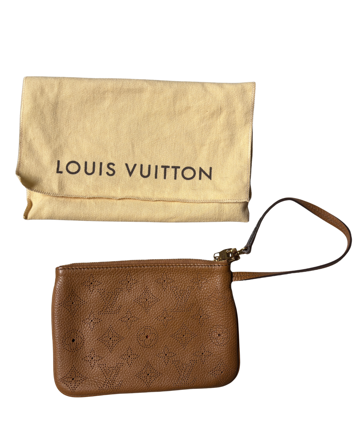 Monogram Mahina Camel Selene PM Pouch