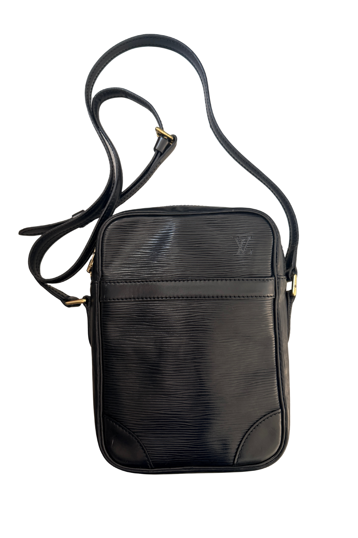 Louis Vuitton Black Epi Danube Crossbody (1989)