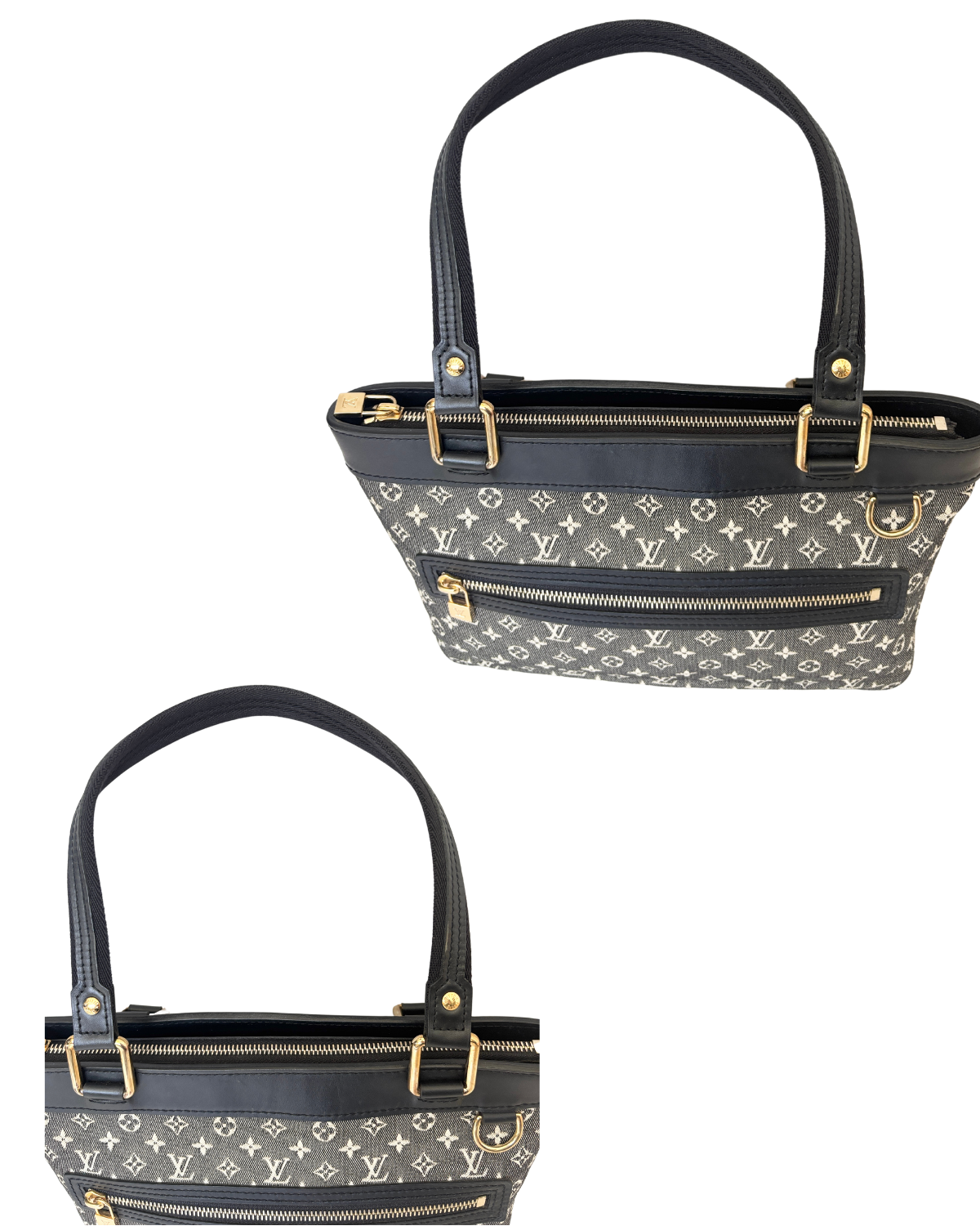 Louis Vuitton Black Monogram Mini Lin Lucile PM Bag (2005)