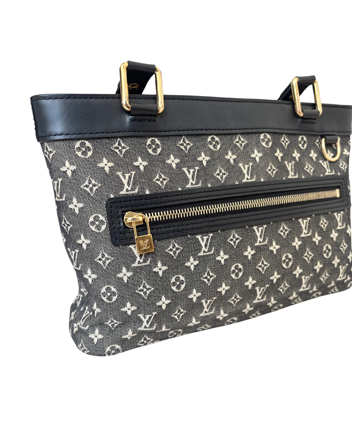 Louis Vuitton Black Monogram Mini Lin Lucile PM Bag (2005)