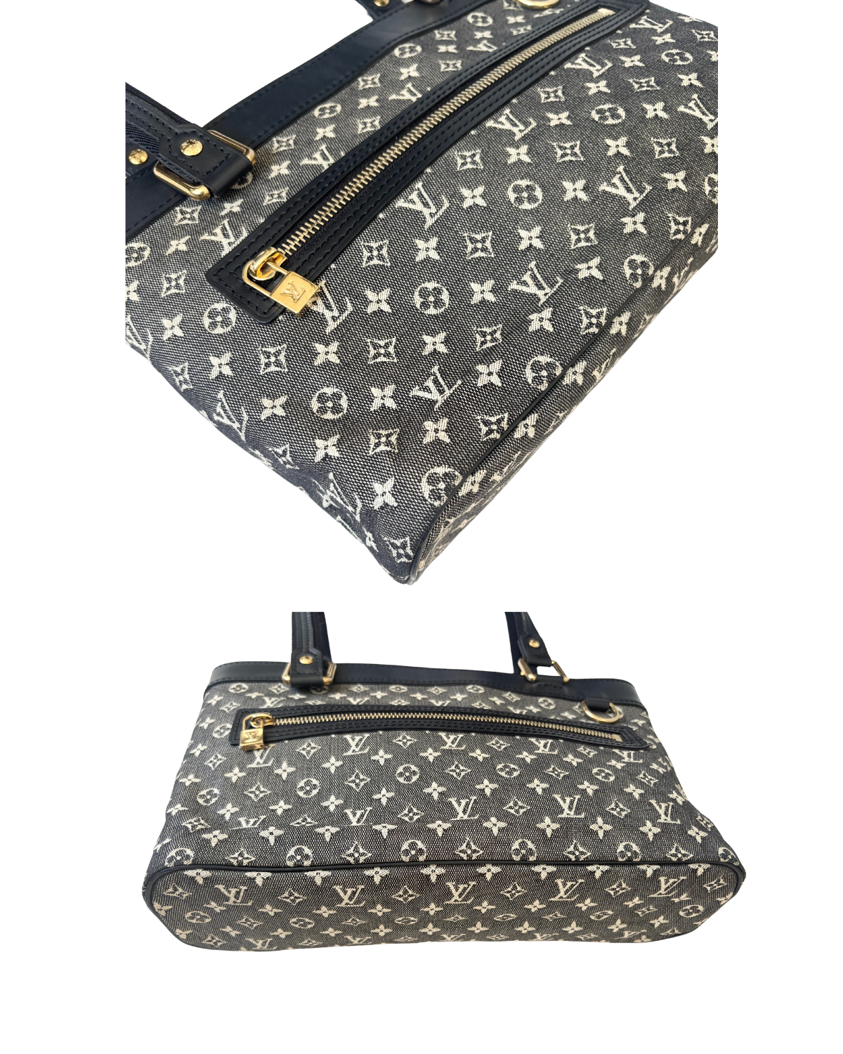 Louis Vuitton Black Monogram Mini Lin Lucile PM Bag (2005)