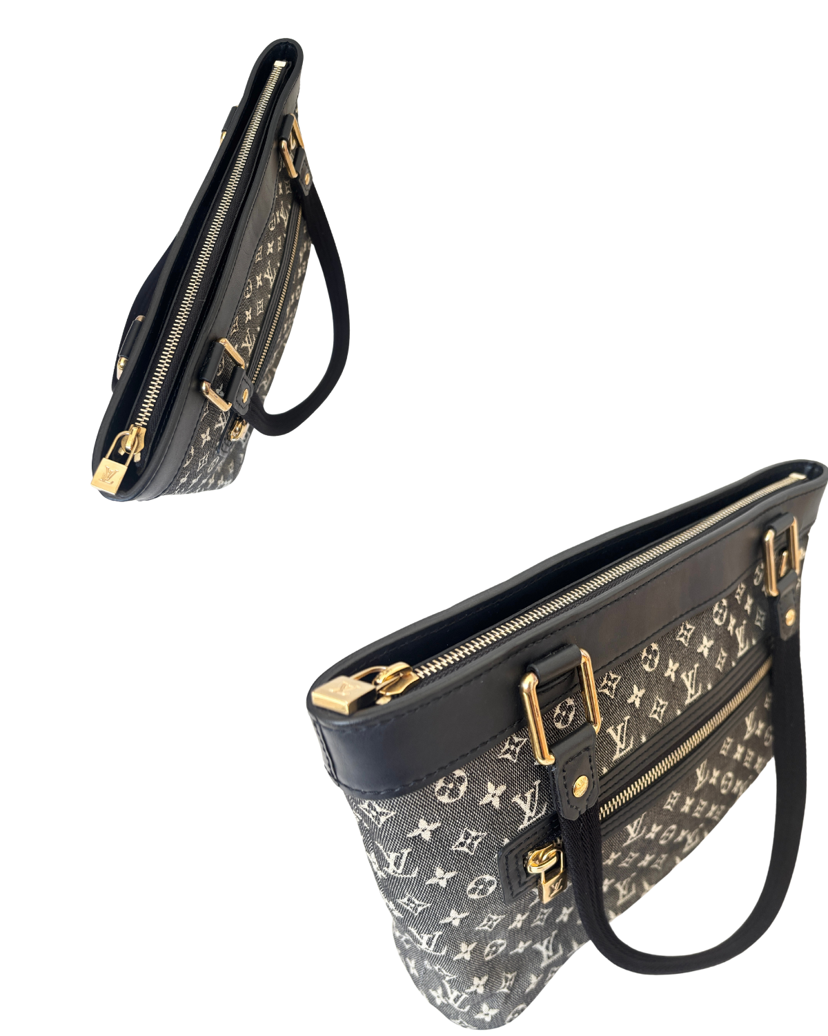 Louis Vuitton Black Monogram Mini Lin Lucile PM Bag (2005)